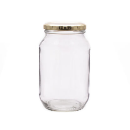 Consol 1L Round Glass Jar+Lid